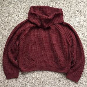 Crop Turtleneck Sweater